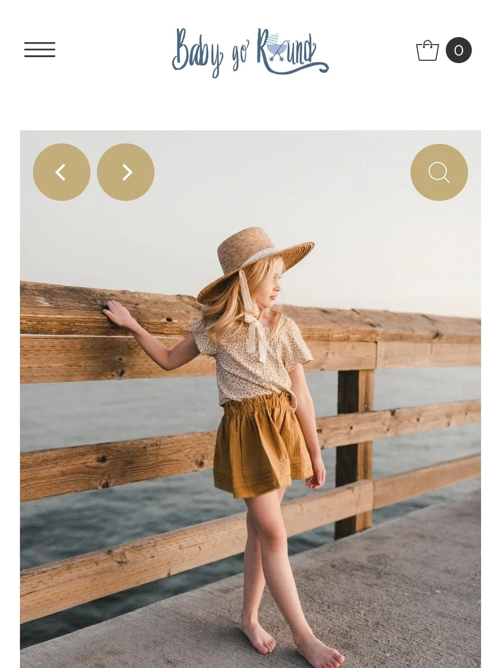 Rylee + Cru Natural Straw Sun Hat with White Lace Trim